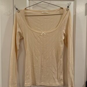 Doen Cream Long Sleeve Top